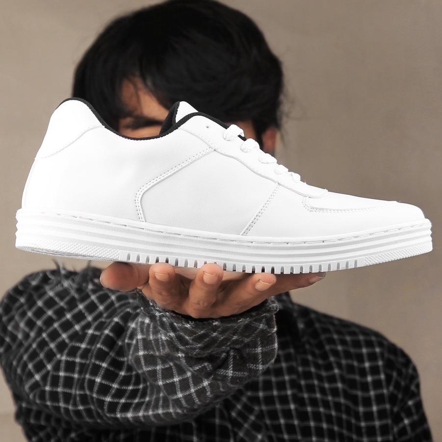 JACKSON FULL WHITE |ManNeedMe x ARF| Sepatu Sneakers Pria Casual ORIGINAL