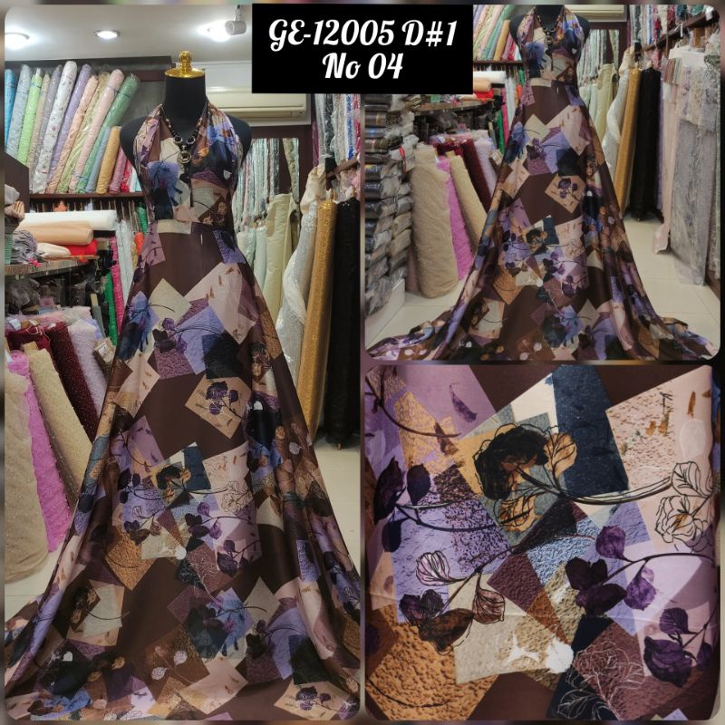 Kain Silky Sutra Motif Abstrak GE-12005 D#1 No 04