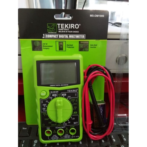 Tekiro Multitester Digital Compact / Tekiro Multimeter Digital Compact / Tekiro Avo Meter