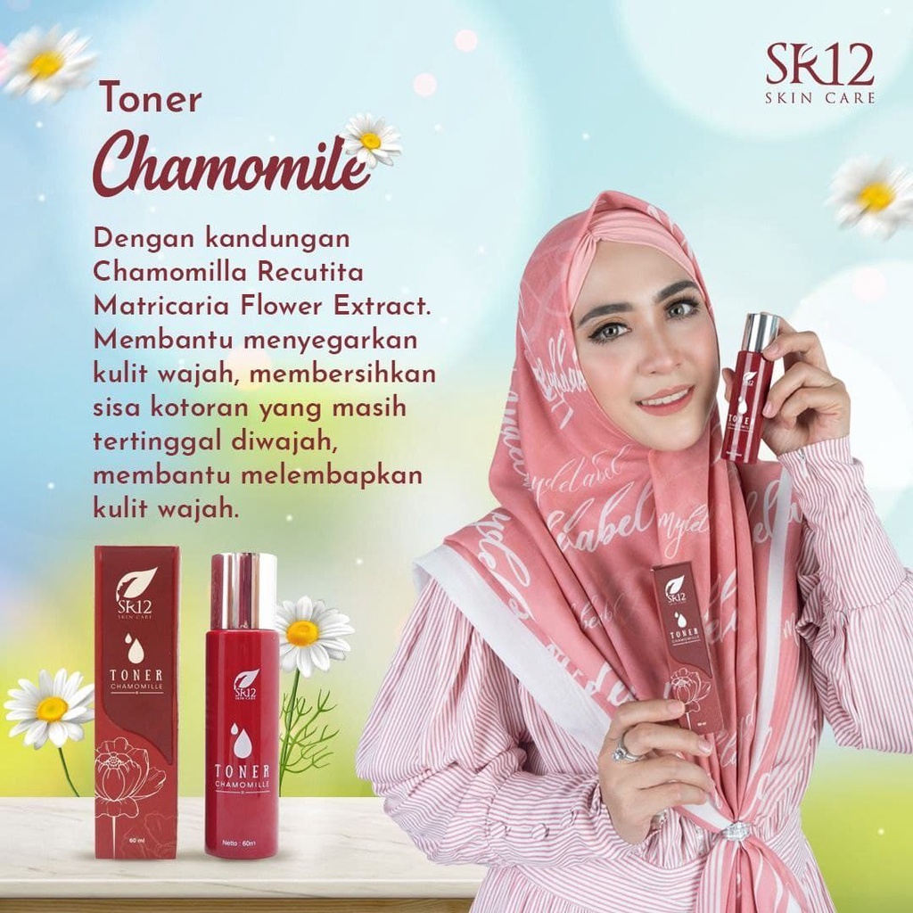 TONER CHAMOMILLE SR12 60 ml Penyegar Kulit Wajah Pembersih Wajah BPOM