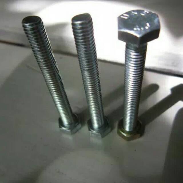 Jual Baut hexagonal & Mur ukuran Diameter 5mm x Panjang 50mm (5cm)