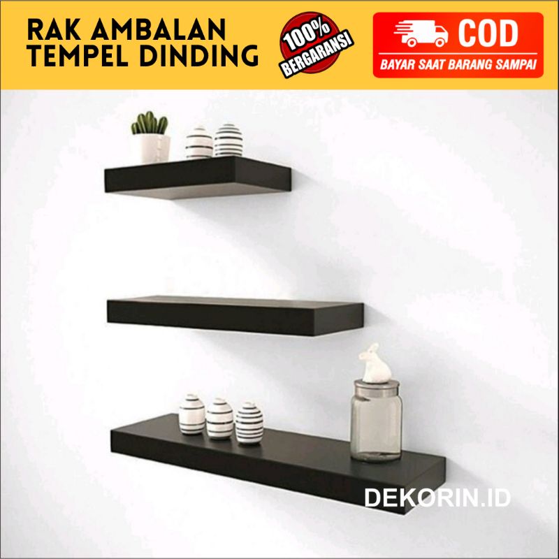 AMBALAN DINDING MINIMALIS RAK AMBALAN KAYU