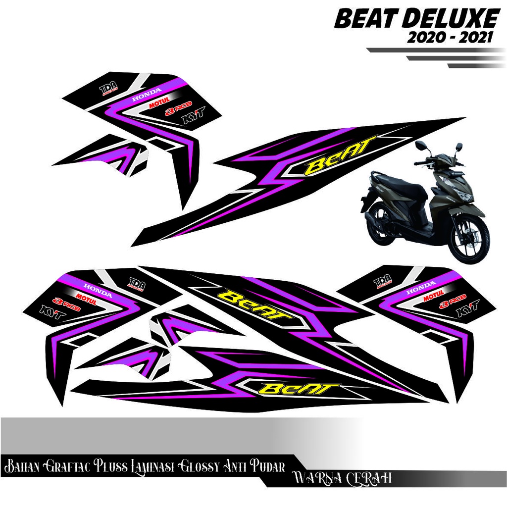 STRIPING THAILAND BIKE STRIPING VARIAS STICKER CUSTOM MOTHAI BIKE STRIPING BEAT NEW DELUXE