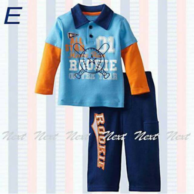 Setelan Anak Cowok Rookie Star Set 2in1 (baju, celana)