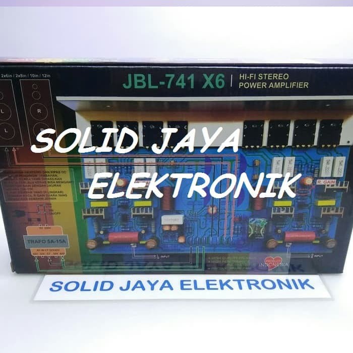 KIT POWER AMPLIFIER JBL-741 X6 POWER HI FI HI-FI AMPLIFIER STEREO 600W 600 WATT W JBL741 X6 JBL741 X6 2X300W TR TOSHIBA ASLI TRANSISTOR FINAL 2 X 300 W 300W  JBL 741 X6 PLATINUM LEGEND MASTER ASLI ORIGINAL
