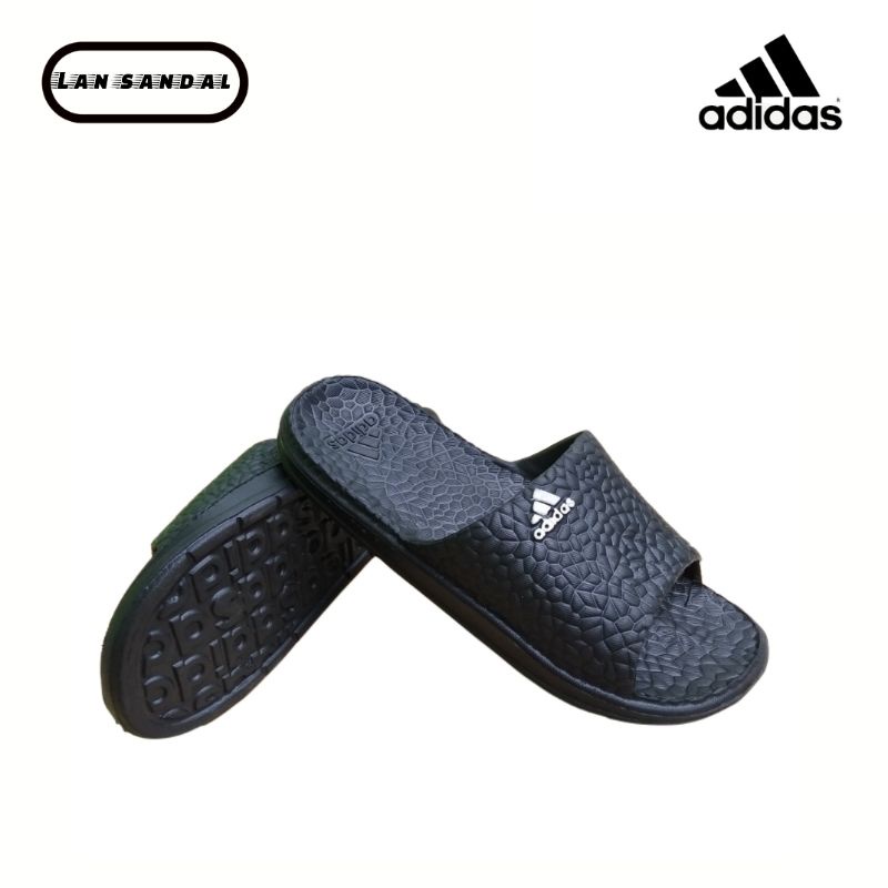 Sandal Slop Adidas dewasa / slip on-Hitam