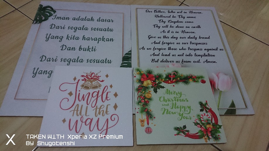 Hiasandinding/christmas/rohani/kristen/katolik/pajangan/dekorasi/shabbychic/walldecor
