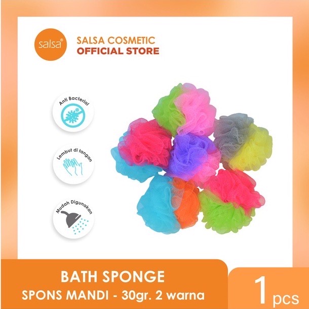 SALSA Bath Sponge Indonesia / Spons Mandi 20gr 30gr 50gr / Soft Body Sponge Spon Tubuh / Warna Warni Bola Candy Joint Shell Pelangi Kupu Kupu Pita Buah Bunga Labu Kura Kura / Beauty Tools Beauty Blender Puff Curler Brush Glue / Alat Kecantikan Paket Wajah