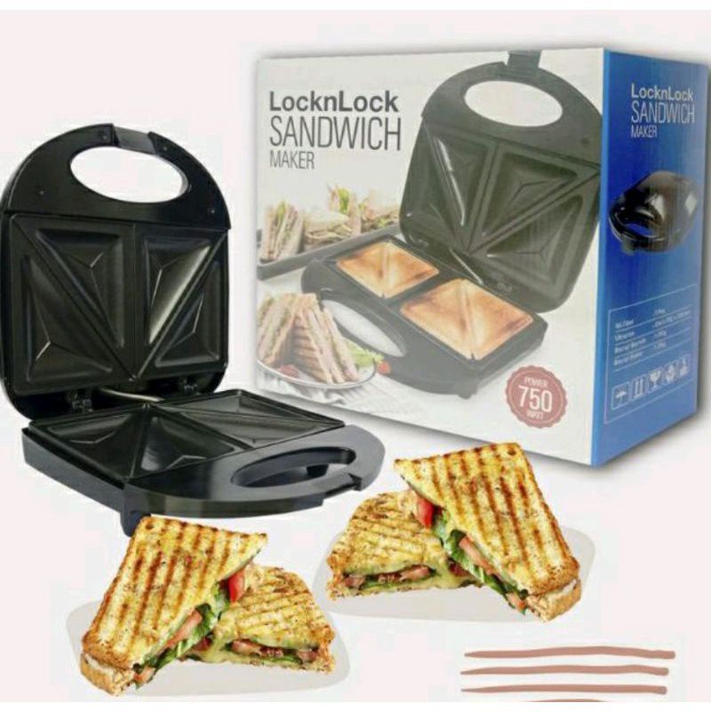 sandwich maker lock n lock/ pemanggang roti lock n lock