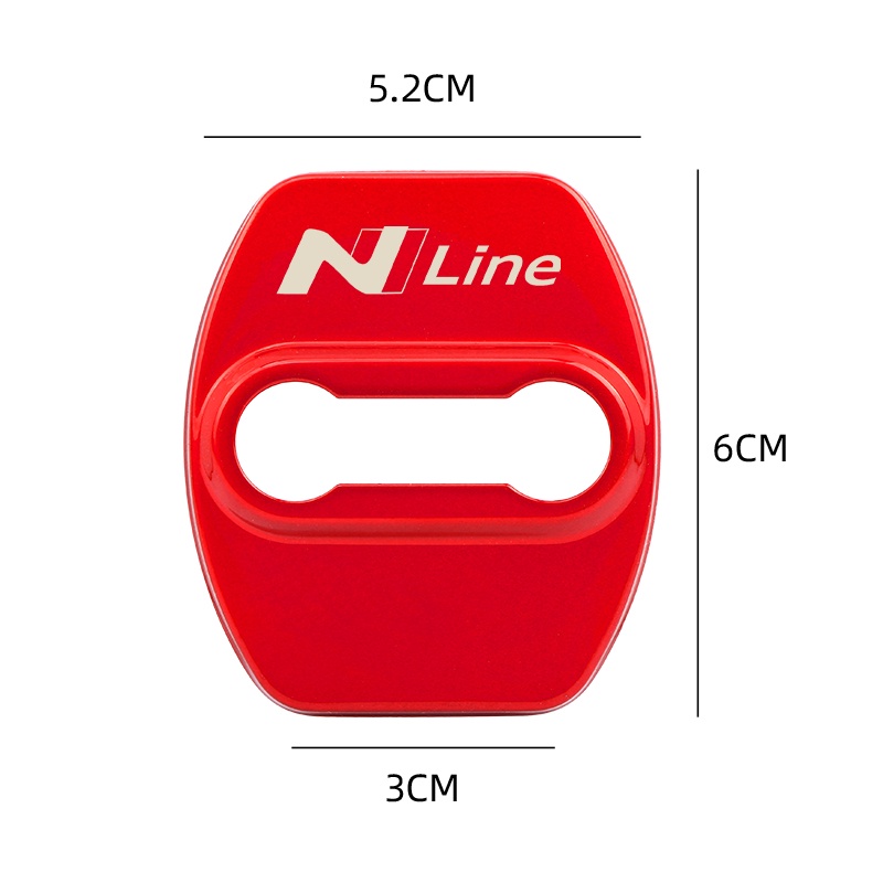 4pcs Cover Pelindung Kunci Pintu Mobil Bahan Stainless Steel Untuk HYUNDAI NLINE SPORT