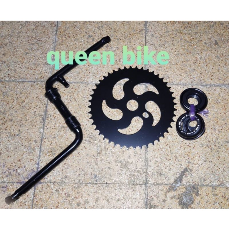 crank com ger gir piringan tengah konterlis opc BMX 20