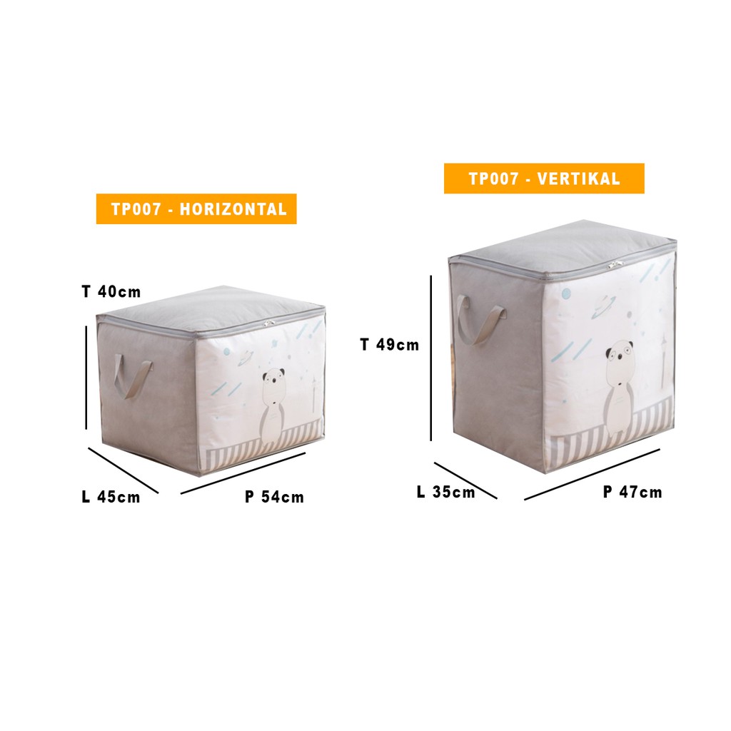 Tempat Penyimpanan Storage Box Baju Selimut Mainan Serbaguna TP007