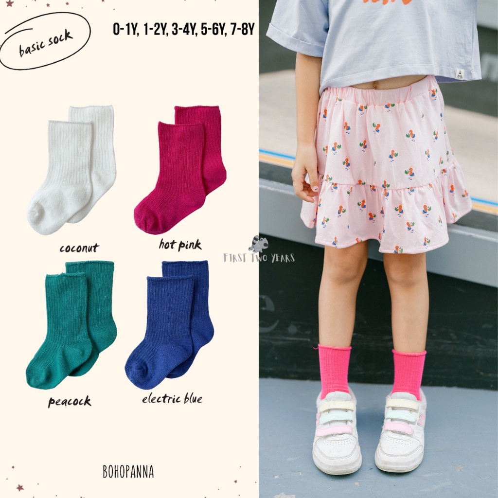 Bohopanna - Basic Socks / Kaos kaki Bayi / Kaos Kaki Anak Part 2