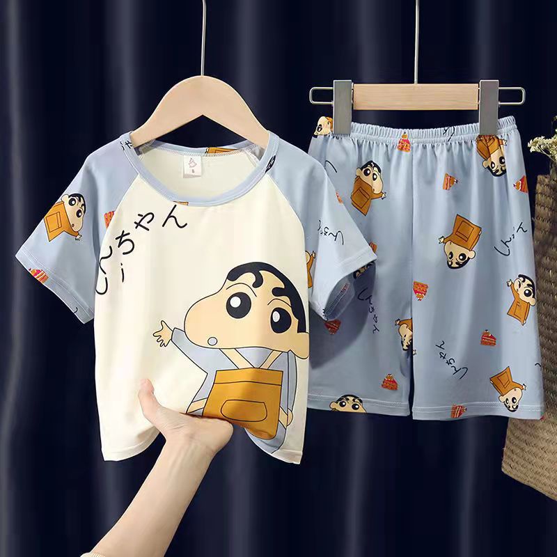 (Hello Girl)SY05 Baju Tidur Anak Baju Tidur Setelan Motif Kartun Import