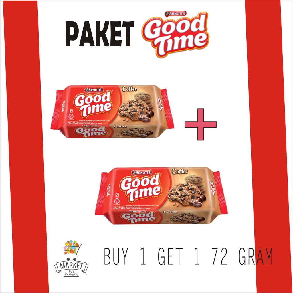 

Promo 2 Pcs Good Time Cookies Coffe 72 G