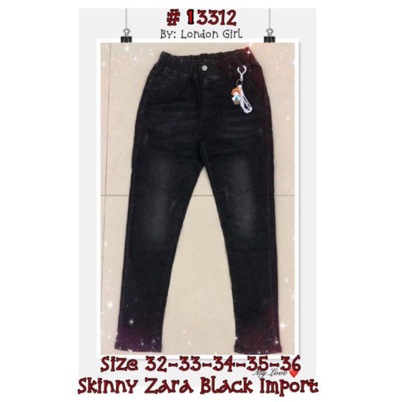 celana jeans hitam import | celana jeans london girl