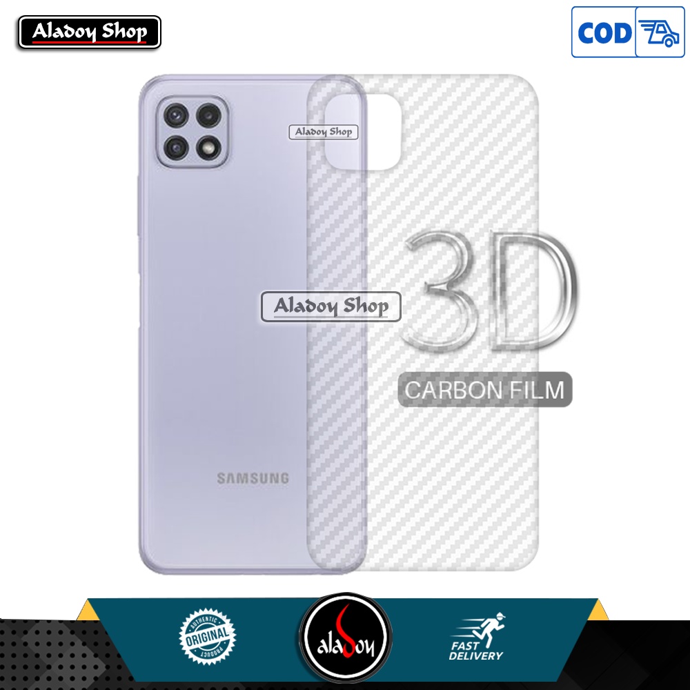 PAKET Case Samsung A22 5G 2021 Casing + Tempered Glass Layar + Skin Carbon 3D