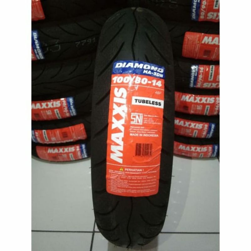 Ban luar tubles maxxis diamond 100.80.14 ban bawaan belakang vario 150