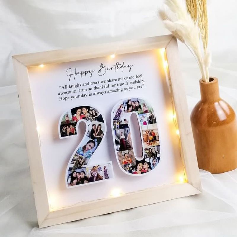 Kado Foto Frame Popup 3D Angka | Ultah wisuda anniv dll