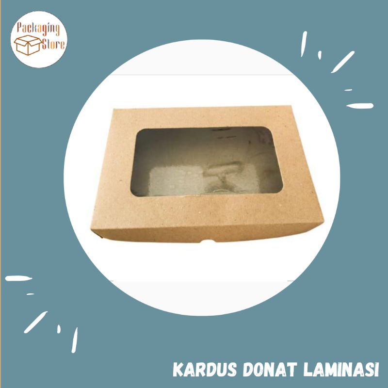 Jual Kardus Donat Laminasi Kardus Donat Window Kardus Donat Isi 6 Laminasi Shopee Indonesia 6440