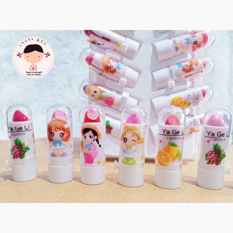 LIPSTIK ANAK RASA 18PC MURAH KECIL MAINAN LIPSTICK GROSIR