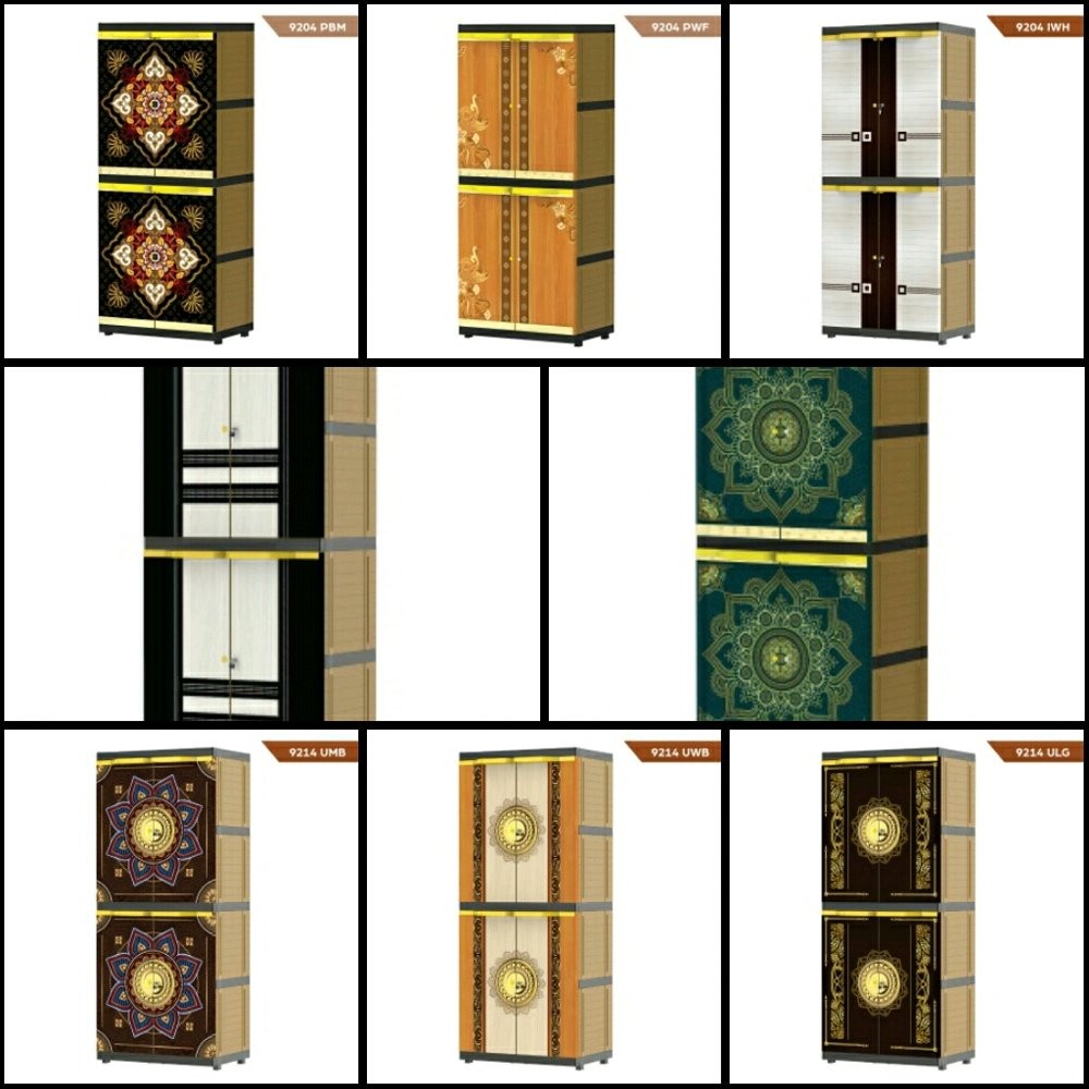 Lemari Plastik Naiba 4 susun Kunci