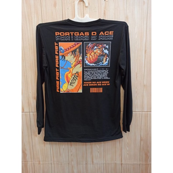 KAOS LENGAN PANJANG PORTGAS D ACE