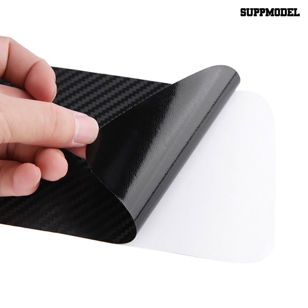 Stiker Pelindung Bumper Belakang Mobil Anti Gores Bahan Carbon Fiber Untuk Golf 6