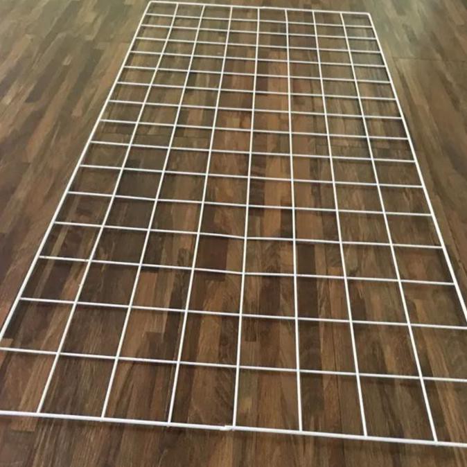 Kawat Ram 115x75 Cm - Rak Display Aksesoris HP - Rak Gantung putih