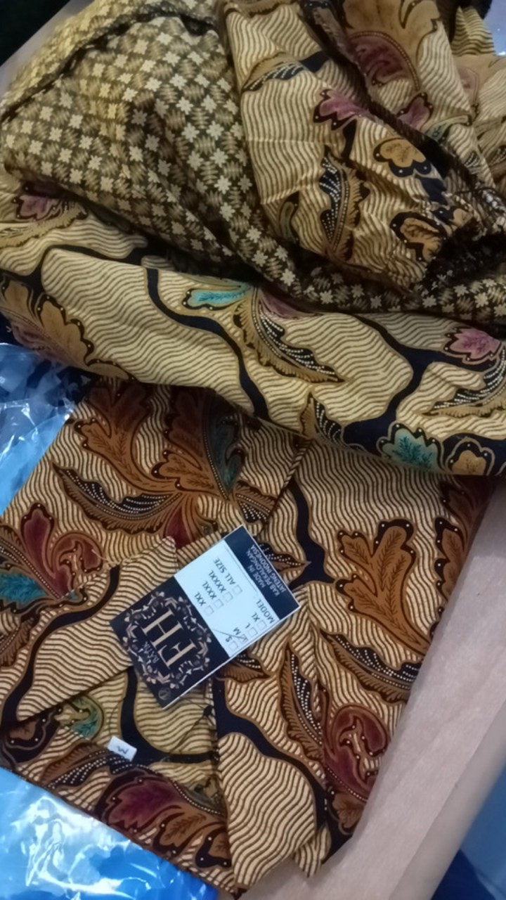 Coupel Ruffle Sarimbit Batik Kombinasi Terbaru Ready Sampai Jumbo Ld120 110 Gamis Modern