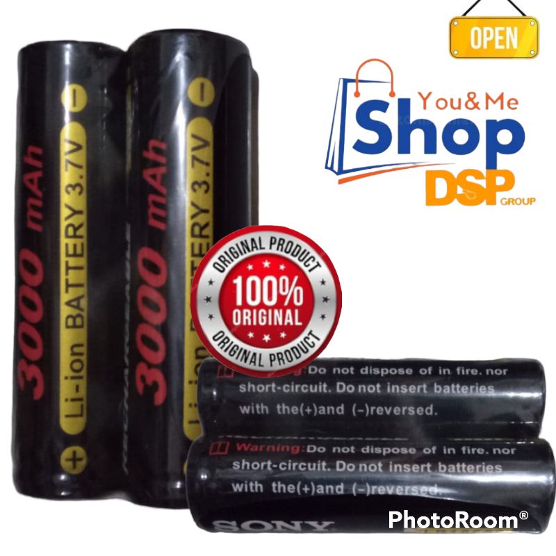 Baterai Cas Sony 18650 Batrey Battery LR18650 Rechargeable 6800mAh Li-ion 3,7V