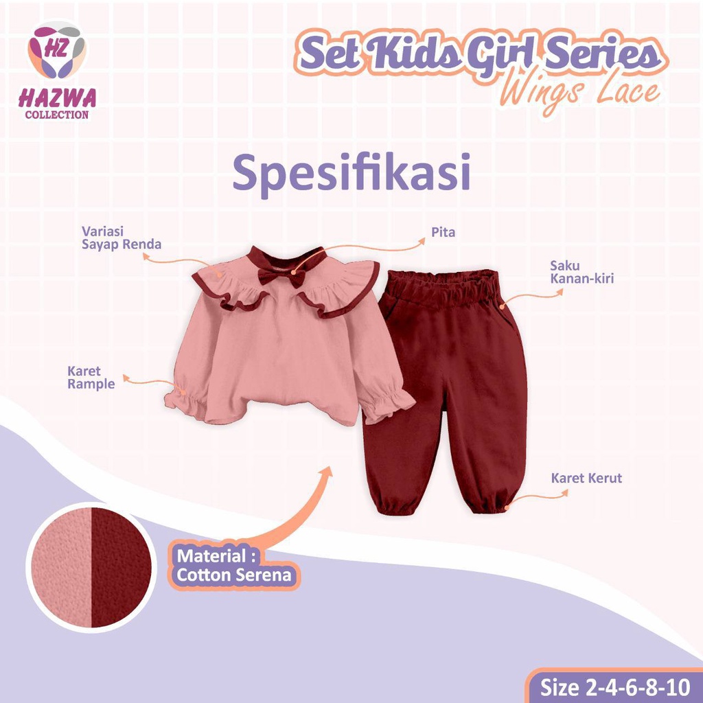 Setelan anak Set Kids Lace by Hazwa