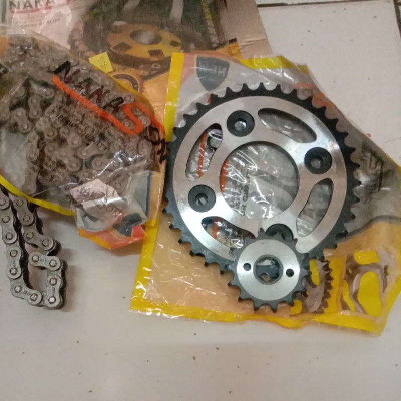 GEAR Gir Set Depan Belakang + Rantai Honda Supra Fit New FITNEW X S Jumbo 428 14 36 T 36T KTL Rear S