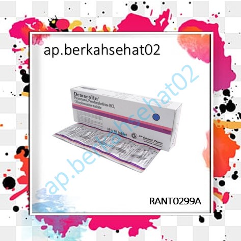 DEMACOLIN TABLET OBAT FLU PER BOX