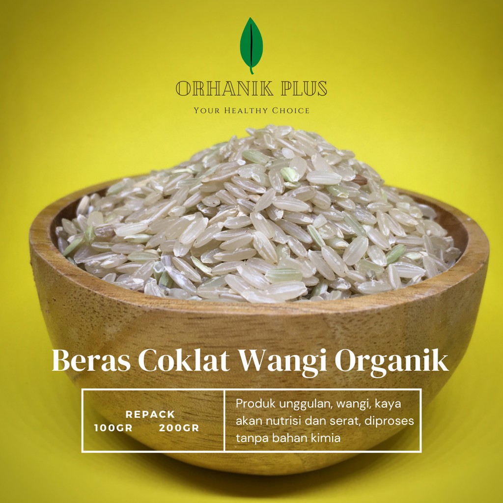 

BERAS ORGANIK COKLAT WANGI 200GR UNTUK MPASI DIET KEMASAN VACUUM REPACK