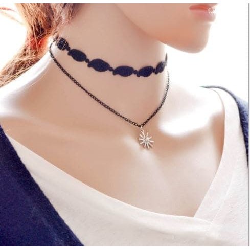 CVCV269 KALUNG CHOKER SNOWFLAKES