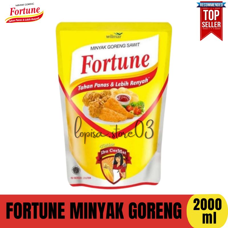 

MINYAK GORENG FORTUNE 2 LITER (max 1 dus)