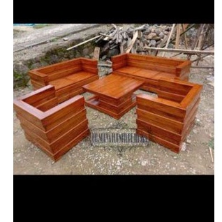 Kursi tamu box minimalis kayu jati kursi besar jati