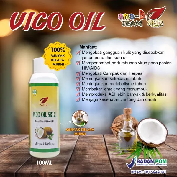 

SR12 Minyak Kelapa Murni Cair Virgin Coconut Oil VCO 100ml SR12 BPOM