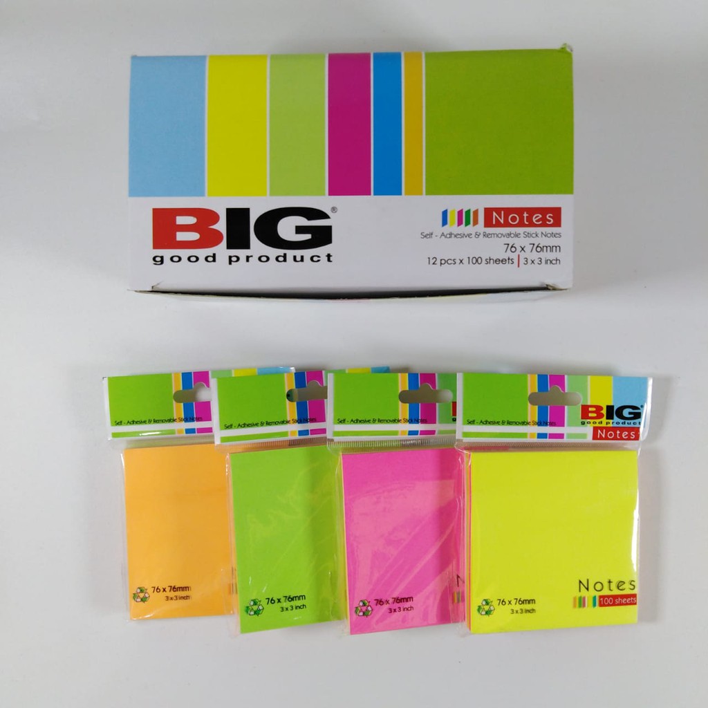 BIG Sticky Notes 76x76 Tumpuk Pembatas Penanda Kertas BIG Sticky Notes 76x76 Tumpuk Pembatas Penanda Kertas