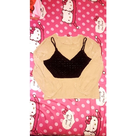 atasan rompi tanktop rajut/blouse hijab