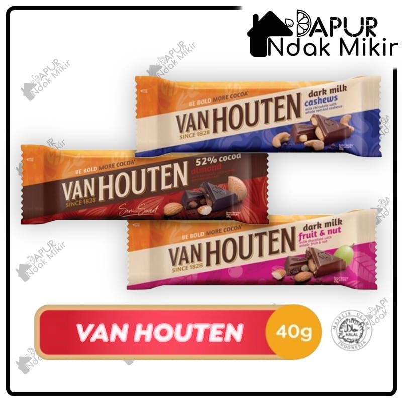 Jual Van Houten Dark Milk Chocolate Cashew Almond Fruit N Nut Gr Indonesia Shopee Indonesia