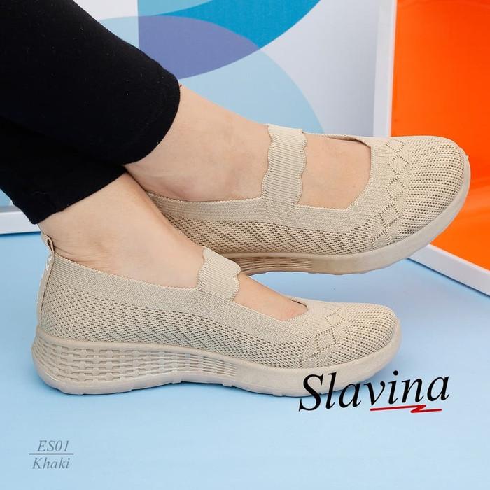 Sepatu Wedges Wanita Slavina ES01