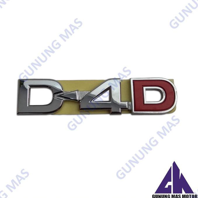 Monggo] Emblem Logo D-4D Untuk Toyota Fortuner Innova Inova D4D Huruf Tempel