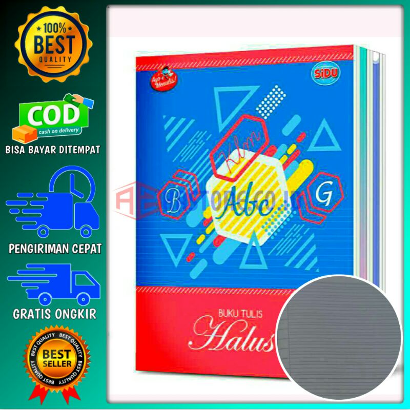 

Buku Tulis Halus SIDU 38 Lembar 1Pak 10Pcs/Buku Tulis Halus 3 Garis/Untuk Menulis Huruf Sambung/Belajar Menulis Aksara Sambung/Buku Tulis Elok