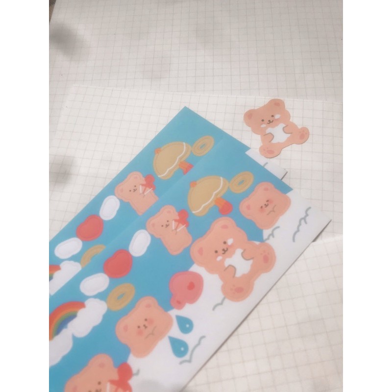 

summer bear stiker set / by milkjoy