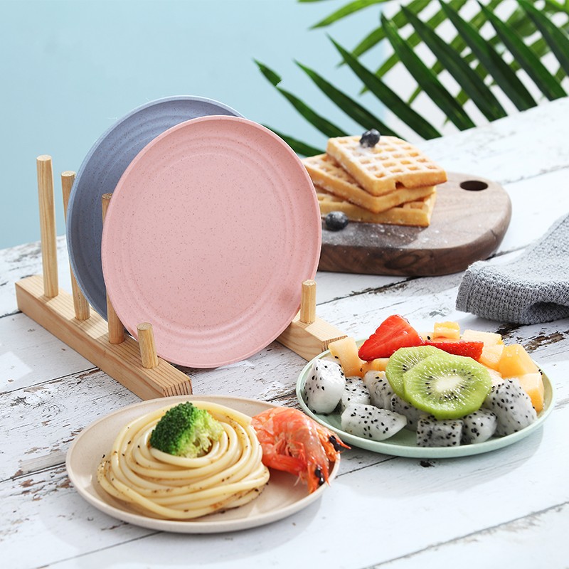 Hot Sale/Kitchen Reusable Food Plate/Lunch Food Plate Piring Snack/Salad Soup Bowl Plate Tempat Makan Peralatan Makan