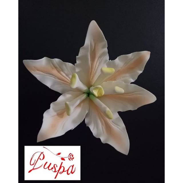 

(137/PWLL) Gumpaste Flower / Bunga Gumpaste Wedding Lily