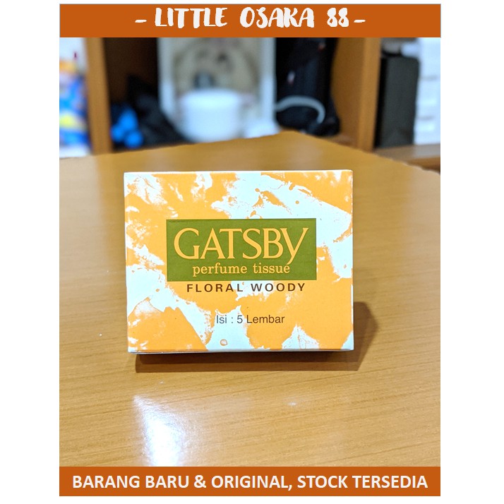 Tisu Basah Gatsby Perfume Tissue Floral Woody isi 5 lembar