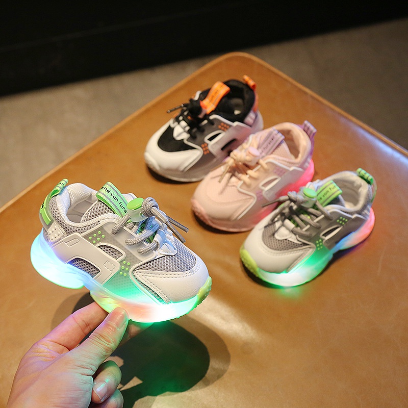 Sepatu anak LED anak motif terbaru sneakers anak import